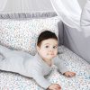 Amilian Baby Bettwäsche 7tlg Set mit Nestchen Kinderbettwäsche 100×135 Betthimmel Babybettwäsche für Baby Schneeball Hellgrau (Chiffonhimmel) 100% Baumwolle 100% Polyester Oberstoff: 100% Baumwolle, Füllung: 100% Polyester Oberstoff: 100% Baumwolle, Füllung: 100% Polyester - Image 6