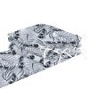 Amilian Bettumrandung Babybett weich Nestchen Kantenschutz Bettnestchen Kopfumrandung Zubehör für Laufstall Bettschlange 210 Monstera Grau Oberstoff: 100% Baumwolle, Füllung: 100% Polyester - Image 2