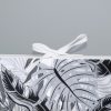 Amilian Bettumrandung Babybett weich Nestchen Kantenschutz Bettnestchen Kopfumrandung Zubehör für Laufstall Bettschlange 210 Monstera Grau Oberstoff: 100% Baumwolle, Füllung: 100% Polyester - Image 3