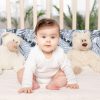 Amilian Bettumrandung Babybett weich Nestchen Kantenschutz Bettnestchen Kopfumrandung Zubehör für Laufstall Bettschlange 210 Monstera Grau Oberstoff: 100% Baumwolle, Füllung: 100% Polyester - Image 5