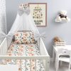 Amilian Baby Bettwäsche 7tlg Set mit Nestchen Kinderbettwäsche 100×135 Betthimmel Babybettwäsche für Baby Eichhörnchen (Chiffonhimmel) 100% Baumwolle 100% Polyester Oberstoff: 100% Baumwolle, Füllung: 100% Polyester Oberstoff: 100% Baumwolle, Füllung: 100% Polyester - Image 5