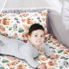 Amilian Baby Bettwäsche 7tlg Set mit Nestchen Kinderbettwäsche 100×135 Betthimmel Babybettwäsche für Baby Eichhörnchen (Chiffonhimmel) 100% Baumwolle 100% Polyester Oberstoff: 100% Baumwolle, Füllung: 100% Polyester Oberstoff: 100% Baumwolle, Füllung: 100% Polyester - Image 6