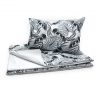 Amilian Baby Bettwäsche 7tlg Set mit Nestchen Kinderbettwäsche 100×135 Betthimmel Babybettwäsche für Baby Monstera Grau (Chiffonhimmel) 100% Baumwolle 100% Polyester Oberstoff: 100% Baumwolle, Füllung: 100% Polyester Oberstoff: 100% Baumwolle, Füllung: 100% Polyester - Image 2
