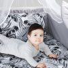 Amilian Baby Bettwäsche 7tlg Set mit Nestchen Kinderbettwäsche 100×135 Betthimmel Babybettwäsche für Baby Monstera Grau (Chiffonhimmel) 100% Baumwolle 100% Polyester Oberstoff: 100% Baumwolle, Füllung: 100% Polyester Oberstoff: 100% Baumwolle, Füllung: 100% Polyester - Image 6