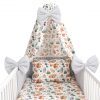 Amilian Baby Bettwäsche 7tlg Set mit Nestchen Kinderbettwäsche 100×135 Betthimmel Babybettwäsche für Baby Eichhörnchen (Vollstoffhimmel) 100% Baumwolle 100% Baumwolle Oberstoff: 100% Baumwolle, Füllung: 100% Polyester Oberstoff: 100% Baumwolle, Füllung: 100% Polyester