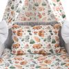Amilian Baby Bettwäsche 7tlg Set mit Nestchen Kinderbettwäsche 100×135 Betthimmel Babybettwäsche für Baby Eichhörnchen (Vollstoffhimmel) 100% Baumwolle 100% Baumwolle Oberstoff: 100% Baumwolle, Füllung: 100% Polyester Oberstoff: 100% Baumwolle, Füllung: 100% Polyester - Image 3