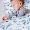 Amilian Kinderbettwäsche 2-teilig 100% Baumwolle Babybettwäsche für Baby Bettbezug 100x135cm, Kopfkissenbezug 40x60cm,Ballons Flugzeuge 100% Baumwolle - Image 3