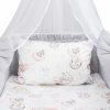 Amilian Baby Bettwäsche 7tlg Set mit Nestchen Kinderbettwäsche 100×135 Betthimmel Babybettwäsche für Baby Bärchen auf Wolken (Chiffonhimmel) 100% Baumwolle 100% Polyester Oberstoff: 100% Baumwolle, Füllung: 100% Polyester Oberstoff: 100% Baumwolle, Füllung: 100% Polyester - Image 3