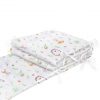 Amilian Bettumrandung Babybett weich Nestchen Kantenschutz Bettnestchen Kopfumrandung Zubehör für Laufstall Bettschlange 180 Igel Hirschbaby Oberstoff: 100% Baumwolle, Füllung: 100% Polyester - Image 2