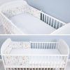 Amilian Bettumrandung Babybett weich Nestchen Kantenschutz Bettnestchen Kopfumrandung Zubehör für Laufstall Bettschlange 180 Igel Hirschbaby Oberstoff: 100% Baumwolle, Füllung: 100% Polyester - Image 4
