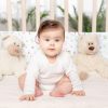 Amilian Bettumrandung Babybett weich Nestchen Kantenschutz Bettnestchen Kopfumrandung Zubehör für Laufstall Bettschlange 180 Igel Hirschbaby Oberstoff: 100% Baumwolle, Füllung: 100% Polyester - Image 5