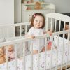 Amilian Bettumrandung Babybett weich Nestchen Kantenschutz Bettnestchen Kopfumrandung Zubehör für Laufstall Bettschlange 180 Igel Hirschbaby Oberstoff: 100% Baumwolle, Füllung: 100% Polyester - Image 6