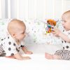 Amilian Bettumrandung Babybett weich Nestchen Kantenschutz Bettnestchen Kopfumrandung Zubehör für Laufstall Bettschlange 180 Igel Hirschbaby Oberstoff: 100% Baumwolle, Füllung: 100% Polyester - Image 7