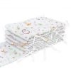 Amilian Bettumrandung Babybett weich Nestchen Kantenschutz Bettnestchen Kopfumrandung Zubehör für Laufstall Bettschlange 420 Igel Hirschbaby Oberstoff: 100% Baumwolle, Füllung: 100% Polyester - Image 2
