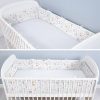 Amilian Bettumrandung Babybett weich Nestchen Kantenschutz Bettnestchen Kopfumrandung Zubehör für Laufstall Bettschlange 420 Igel Hirschbaby Oberstoff: 100% Baumwolle, Füllung: 100% Polyester - Image 4
