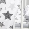 Amilian Baby Bettwäsche 7tlg Set mit Nestchen Kinderbettwäsche 100×135 Betthimmel Babybettwäsche für Baby Sternschnuppe Grau Hellgrau (Chiffonhimmel) 100% Baumwolle 100% Polyester Oberstoff: 100% Baumwolle, Füllung: 100% Polyester Oberstoff: 100% Baumwolle, Füllung: 100% Polyester - Image 4