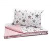 Amilian Baby Bettwäsche 7tlg Set mit Nestchen Kinderbettwäsche 100×135 Betthimmel Babybettwäsche für Baby Sternschnuppe Rosa (Chiffonhimmel) 100% Baumwolle 100% Polyester Oberstoff: 100% Baumwolle, Füllung: 100% Polyester Oberstoff: 100% Baumwolle, Füllung: 100% Polyester - Image 2