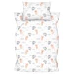 Amilian Babybettwäsche Set 100x135 cm – 2-teilig mit Kissenbezug 40x60 cm – Bettwäsche für Babybett; Kinderbett, 100 % Baumwolle – Kinderbettwäsche Jungen und Mädchen - Ballonbär