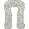 Amilian Kissenbezug für Stillkissen, Lagerungskissen, Seitenschläferkissen, pregnancy pillow; pillow cover; Ersatzbezug; Größe ca. 330cm; Klematis 100% Baumwolle