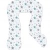 Amilian Kissenbezug für Stillkissen, Lagerungskissen, Seitenschläferkissen, pregnancy pillow; pillow cover; Ersatzbezug; Größe ca. 330cm; Sternschnuppe Türkis 100% Baumwolle - Image 4