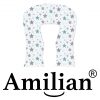 Amilian Kissenbezug für Stillkissen, Lagerungskissen, Seitenschläferkissen, pregnancy pillow; pillow cover; Ersatzbezug; Größe ca. 330cm; Sternschnuppe Türkis 100% Baumwolle - Image 7
