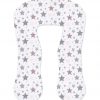 Amilian Kissenbezug für Stillkissen, Lagerungskissen, Seitenschläferkissen, pregnancy pillow; pillow cover; Ersatzbezug; Größe ca. 330cm; Sternschnuppe Rosa 100% Baumwolle