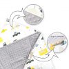 Amilian Baby Einschlagdecke, Babydecke, Fußsäck, Kuscheldecke mit Kapuze, universal für Babyschale, Autositz ca. 90×90 cm, Baby Car Seat Blanket B18 Siedlung - Oberstoff 1: 100% Baumwolle, Oberstoff 2 : 100% Polyester, Füllung: 100% Polyester - Image 3