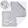 Amilian Baby Einschlagdecke, Babydecke, Fußsäck, Kuscheldecke mit Kapuze, universal für Babyschale, Autositz ca. 90×90 cm, Baby Car Seat Blanket B19 Oberstoff 1: 100% Baumwolle, Oberstoff 2 : 100% Polyester, Füllung: 100% Polyester - Image 4