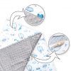 Amilian Baby Einschlagdecke, Babydecke, Fußsäck, Kuscheldecke mit Kapuze, universal für Babyschale, Autositz ca. 90×90 cm, Baby Car Seat Blanket B20 Oberstoff 1: 100% Baumwolle, Oberstoff 2 : 100% Polyester, Füllung: 100% Polyester - Image 3