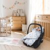 Amilian Baby Einschlagdecke, Babydecke, Fußsäck, Kuscheldecke mit Kapuze, universal für Babyschale, Autositz ca. 90×90 cm, Baby Car Seat Blanket B20 Oberstoff 1: 100% Baumwolle, Oberstoff 2 : 100% Polyester, Füllung: 100% Polyester - Image 7
