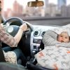 Amilian Baby Einschlagdecke, Babydecke, Fußsäck, Kuscheldecke mit Kapuze, universal für Babyschale, Autositz ca. 90×90 cm, Baby Car Seat Blanket B21 Oberstoff 1: 100% Baumwolle, Oberstoff 2 : 100% Polyester, Füllung: 100% Polyester - Image 6