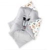 Amilian Baby Einschlagdecke, Babydecke, Fußsäck, Kuscheldecke mit Kapuze, universal für Babyschale, Autositz ca. 90×90 cm, Baby Car Seat Blanket B22 Oberstoff 1: 100% Baumwolle, Oberstoff 2 : 100% Polyester, Füllung: 100% Polyester