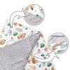 Amilian Baby Einschlagdecke, Babydecke, Fußsäck, Kuscheldecke mit Kapuze, universal für Babyschale, Autositz ca. 90×90 cm, Baby Car Seat Blanket B22 Oberstoff 1: 100% Baumwolle, Oberstoff 2 : 100% Polyester, Füllung: 100% Polyester - Image 3