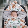 Amilian Baby Einschlagdecke, Babydecke, Fußsäck, Kuscheldecke mit Kapuze, universal für Babyschale, Autositz ca. 90×90 cm, Baby Car Seat Blanket B22 Oberstoff 1: 100% Baumwolle, Oberstoff 2 : 100% Polyester, Füllung: 100% Polyester - Image 5