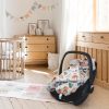 Amilian Baby Einschlagdecke, Babydecke, Fußsäck, Kuscheldecke mit Kapuze, universal für Babyschale, Autositz ca. 90×90 cm, Baby Car Seat Blanket B22 Oberstoff 1: 100% Baumwolle, Oberstoff 2 : 100% Polyester, Füllung: 100% Polyester - Image 7