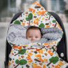 Amilian Baby Einschlagdecke, Babydecke, Fußsäck, Kuscheldecke mit Kapuze, universal für Babyschale, Autositz ca. 90×90 cm, Baby Car Seat Blanket B23 Oberstoff 1: 100% Baumwolle, Oberstoff 2 : 100% Polyester, Füllung: 100% Polyester - Image 5