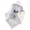 Amilian Baby Einschlagdecke, Babydecke, Fußsäck, Kuscheldecke mit Kapuze, universal für Babyschale, Autositz ca. 90×90 cm, Baby Car Seat Blanket B25 Oberstoff 1: 100% Baumwolle, Oberstoff 2 : 100% Polyester, Füllung: 100% Polyester