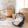 Amilian Baby Einschlagdecke, Babydecke, Fußsäck, Kuscheldecke mit Kapuze, universal für Babyschale, Autositz ca. 90×90 cm, Baby Car Seat Blanket B25 Oberstoff 1: 100% Baumwolle, Oberstoff 2 : 100% Polyester, Füllung: 100% Polyester - Image 7