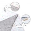 Amilian Baby Einschlagdecke, Babydecke, Fußsäck, Kuscheldecke mit Kapuze, universal für Babyschale, Autositz ca. 90×90 cm, Baby Car Seat Blanket B29 Oberstoff 1: 100% Baumwolle, Oberstoff 2 : 100% Polyester, Füllung: 100% Polyester - Image 3