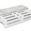 Bankauflage Gartenbankauflage Stuhlkissen Rückenkissen Sitzpolster Bankkissen für Gartenbank Europaletten Palettenkissen 40x120cm 03 Oberstoff: 100% Baumwolle, Füllung: 100% Polyester