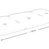 Bankauflage Gartenbankauflage Stuhlkissen Rückenkissen Sitzpolster Bankkissen für Gartenbank Europaletten Palettenkissen 40x120cm 03 Oberstoff: 100% Baumwolle, Füllung: 100% Polyester - Image 3