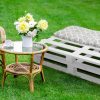 Bankauflage Gartenbankauflage Stuhlkissen Rückenkissen Sitzpolster Bankkissen für Gartenbank Europaletten Palettenkissen 40x120cm 03 Oberstoff: 100% Baumwolle, Füllung: 100% Polyester - Image 5