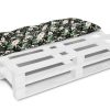 Bankauflage Gartenbankauflage Stuhlkissen Rückenkissen Sitzpolster Bankkissen für Gartenbank Europaletten Palettenkissen 40x120cm 04 Oberstoff: 100% Baumwolle, Füllung: 100% Polyester