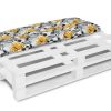 Bankauflage Gartenbankauflage Stuhlkissen Rückenkissen Sitzpolster Bankkissen für Gartenbank Palettenkissen 40x120cm 05 Oberstoff: 100% Baumwolle, Füllung: 100% Polyester