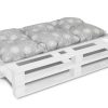 Bankauflage Gartenbankauflage Stuhlkissen Rückenkissen Sitzpolster Bankkissen für Gartenbank Europaletten Palettenkissen 60x120cm 06 Oberstoff: 100% Baumwolle, Füllung: 100% Polyester