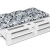 Bankauflage Gartenbankauflage Stuhlkissen Rückenkissen Sitzpolster Bankkissen für Gartenbank Europaletten Palettenkissen 60x120cm 01 Oberstoff: 100% Baumwolle, Füllung: 100% Polyester