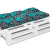 Bankauflage Gartenbankauflage Stuhlkissen Rückenkissen Sitzpolster Bankkissen für Gartenbank Palettenkissen 60x120cm 02 Oberstoff: 100% Baumwolle, Füllung: 100% Polyester
