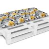 Bankauflage Gartenbankauflage Stuhlkissen Rückenkissen Sitzpolster Bankkissen für Gartenbank Palettenkissen 60x120cm 05 Oberstoff: 100% Baumwolle, Füllung: 100% Polyester