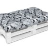 Bankauflage Gartenbankauflage Stuhlkissen Rückenkissen Sitzpolster Bankkissen für Gartenbank Europaletten Palettenkissen 80x120cm 01 Oberstoff: 100% Baumwolle, Füllung: 100% Polyester