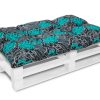 Bankauflage Gartenbankauflage Stuhlkissen Rückenkissen Sitzpolster Bankkissen für Gartenbank Palettenkissen 80x120cm 02 Oberstoff: 100% Baumwolle, Füllung: 100% Polyester